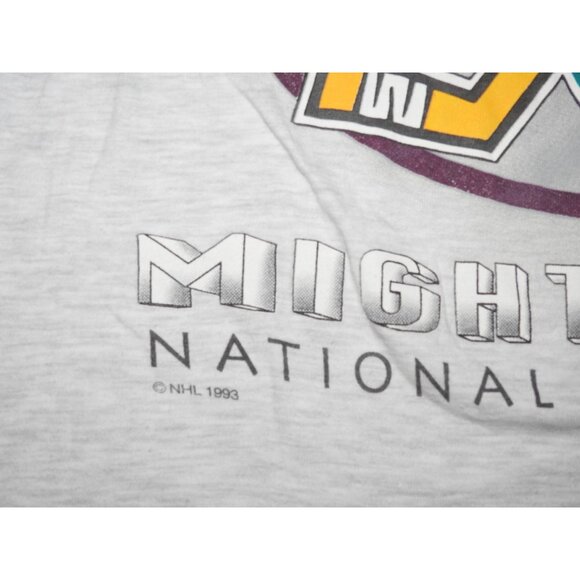 Vintage 1993 Anaheim Mighty Ducks Pure Magic Long Sleeve T-Shirt Medium - Picture 5 of 9